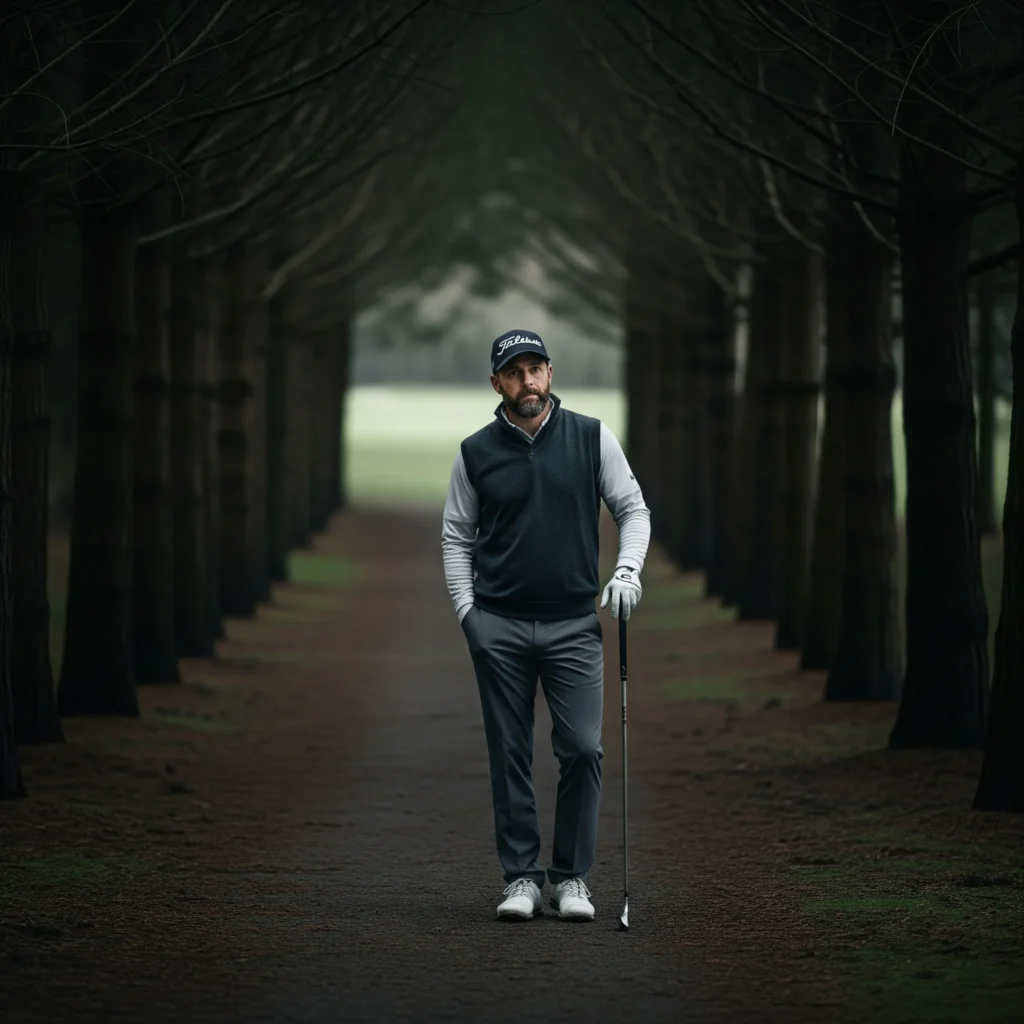 Narrow forest path symbolizing journey into inner darkness