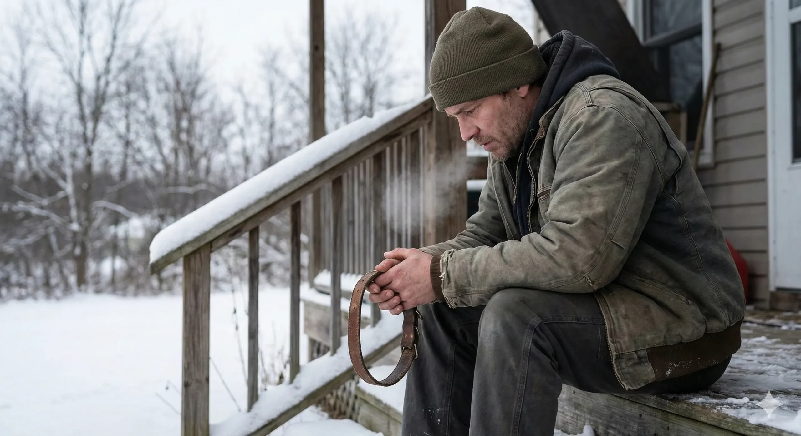 Man grieving a dog he rehomed, carrying silent pressure during holidays.